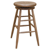 16" Solid Oak Swivel Bartsool- Medium